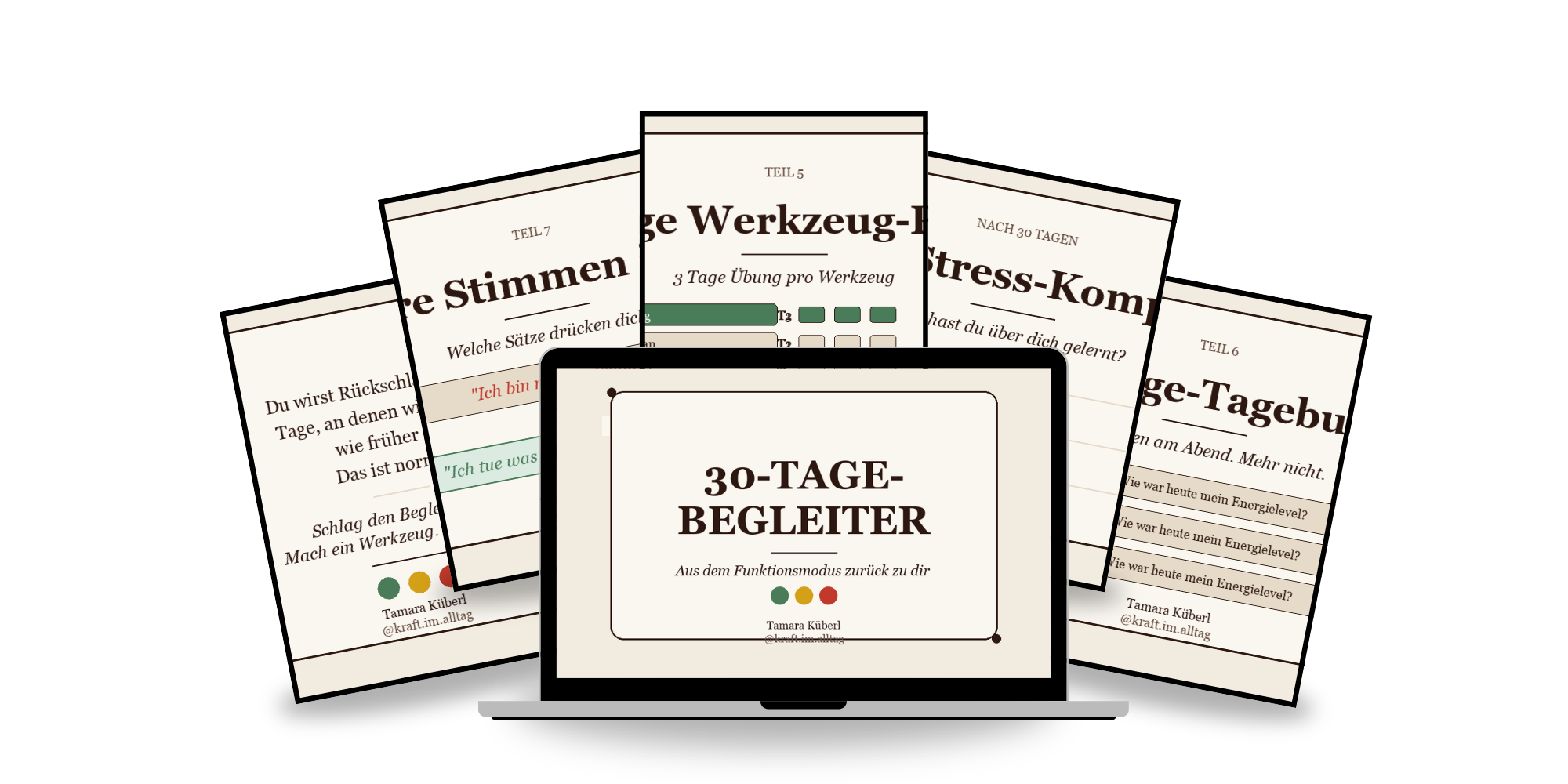 Der 30-Tage-Begleiter: Tagebuch, Werkzeug-Box, innere Stimmen und Stress-Kompass